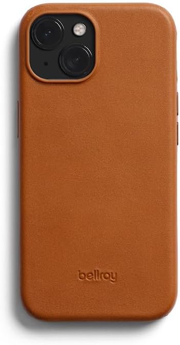 Bellroy Funda de cuero para iPhone 15 – Terracota