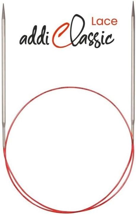 Addi Turbo Lace – Agujas circulares para tejer, 39.4 in, 0.108 in, bronce blanco