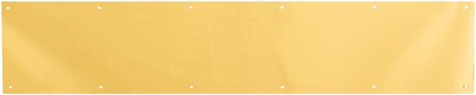 Prime-Line J 4703 6 x 34 pulgadas, aluminio, puerta de patada, latón brite (6.0 x 33.9 in) (paquete individual)