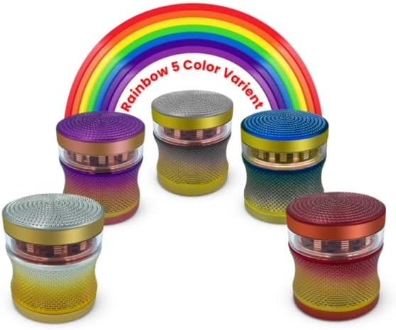 Explish Molinillo de especias (negro) 2.5 pulgadas con ventana transparente