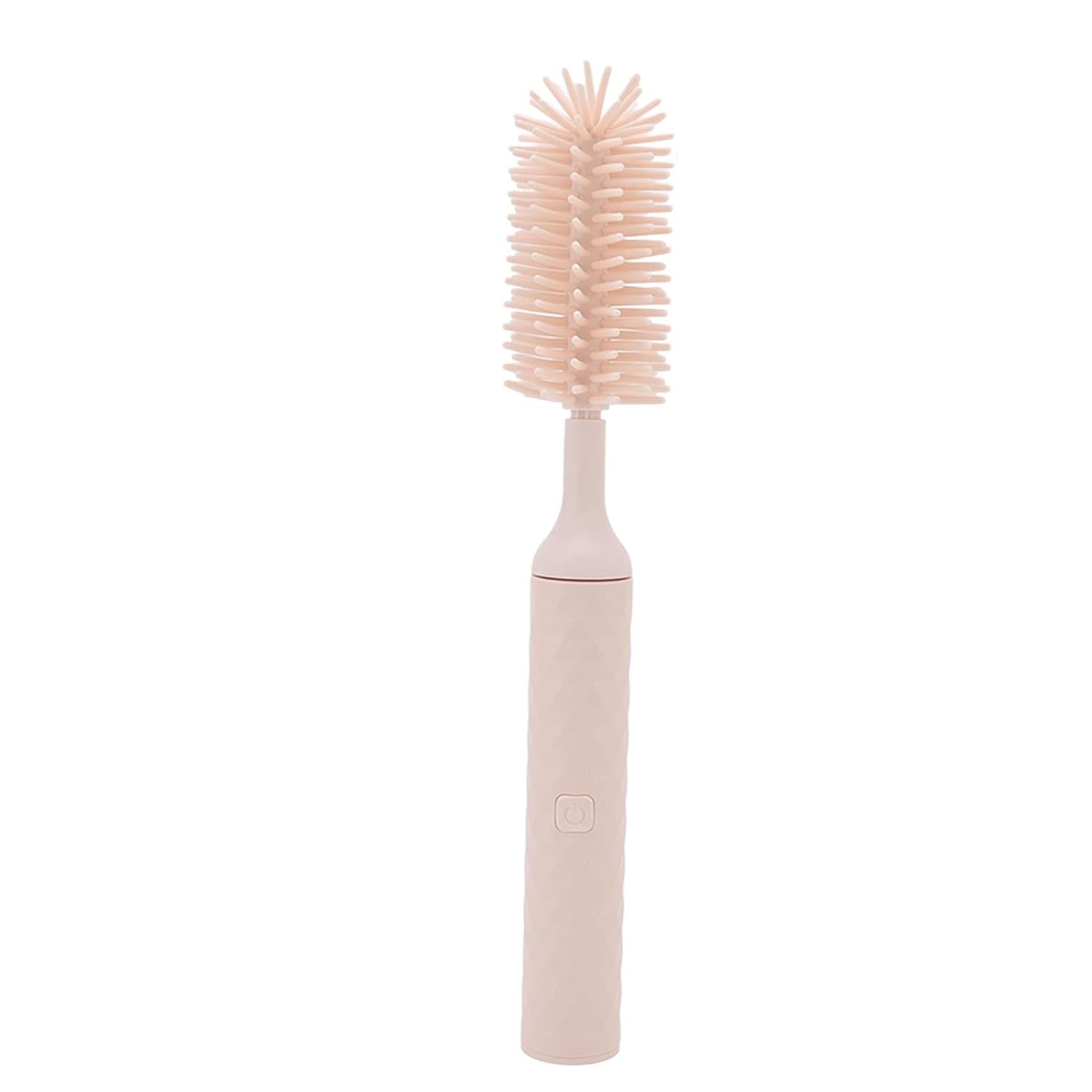 Cepillo de pezón para bebé, cepillo eléctrico para biberones, para limpiar biberones (3 piezas, rosa)