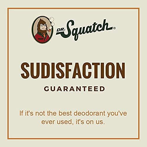 Dr. Squatch Desodorante natural para hombres  Desodorante para hombre sin aluminio, barril de madera Bourbon 2.65 oz (paquete de 1)
