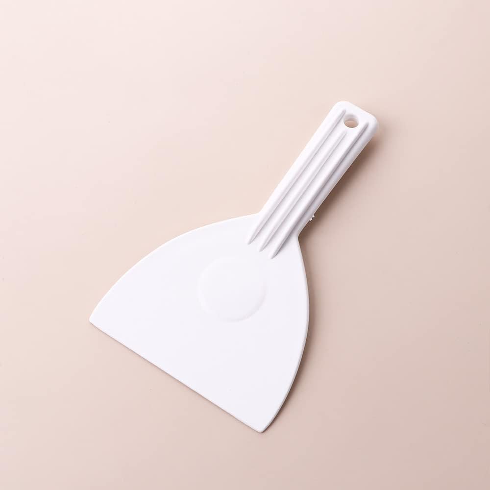 Raspadores de masa de plástico con asa, raspadores de pasteles, herramientas más suaves para decoración de pasteles, pan y pasteles, raspador de