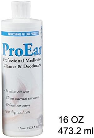 Top Performance Limpiador profesional de oídos ProEar Medicated Pet Dog Cat limpia y reduce los olores (botella de 1 galón)