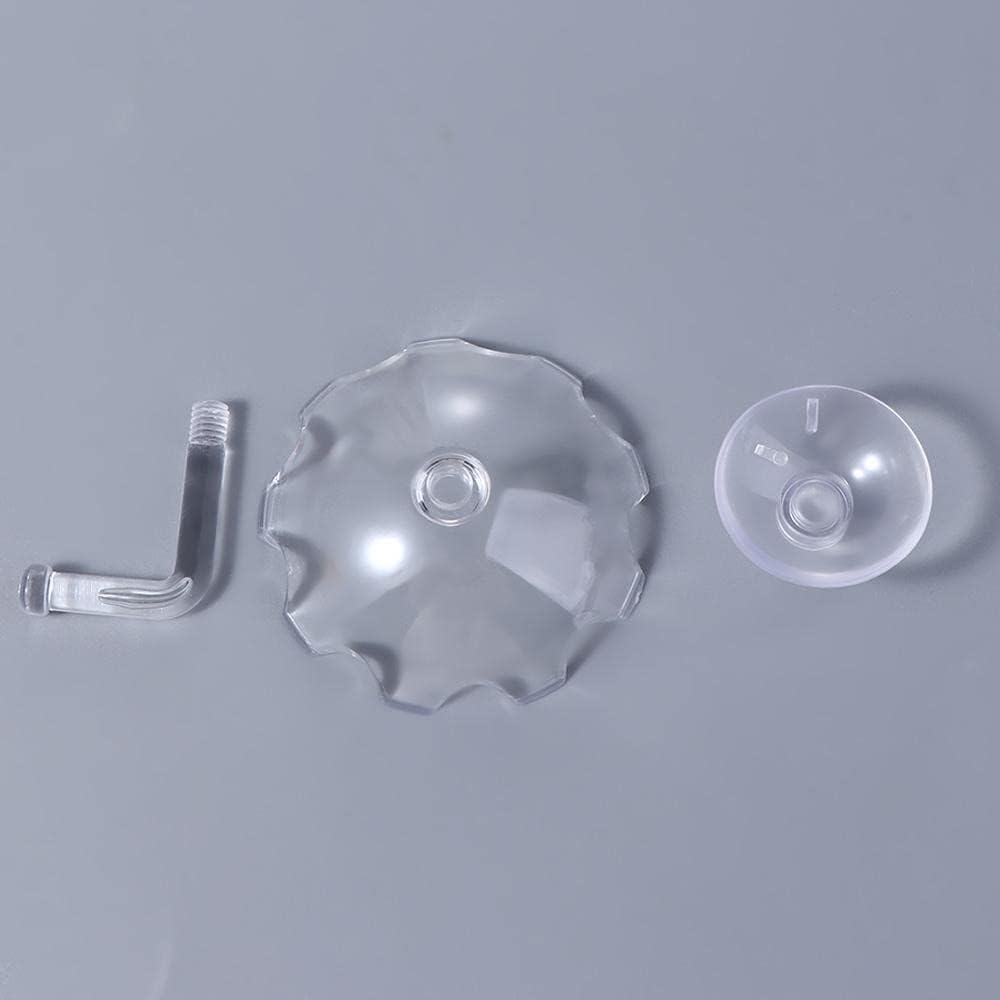 3 platos acrílicos de alimentación de camarones, comedero floral para camarones, recipiente transparente para acuario con ventosa para acuario,