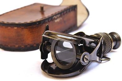 Náutico latón antiguo pequeño monocular marino vintage R & J Beck Londres 1857 Logo Binoculares para actividades al aire libre Colección del hogar