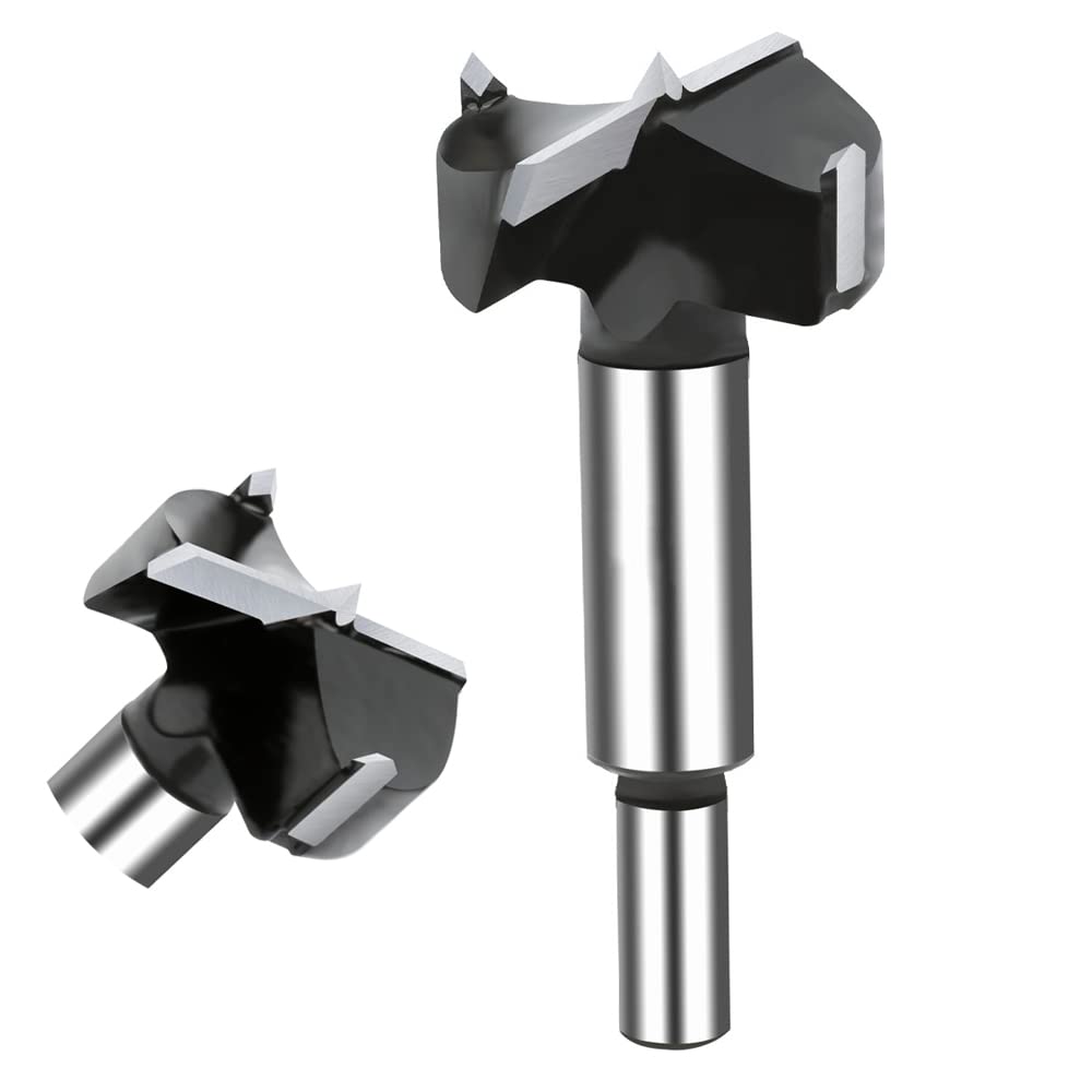 Broca Forstner de carburo de 1-38 pulgadas, broca Forstner con punta de carburo para madera dura, broca de perforación de madera, kits de