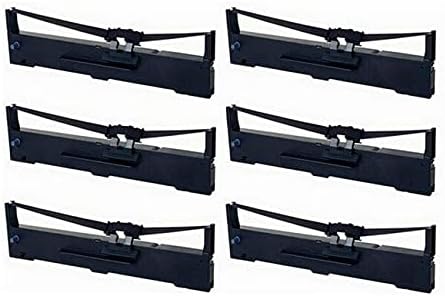 SuppliesMAX Repuesto compatible para cintas de impresora FX-890FX-890-IIFX-890-II-NTFX-890NFX-890AFX-890II-N negras (6PK) (60507)