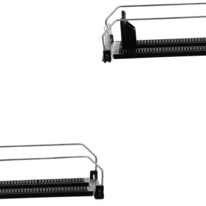 Abaodam 2 unids hélice botellas de agua negras deslizantes hacia fuera estante vitrinas de para reposición de bebidas empujador organizador de Abaodam 2 unids hélice botellas de agua negras deslizantes hacia fuera estante vitrinas de para reposición de bebidas empujador organizador de