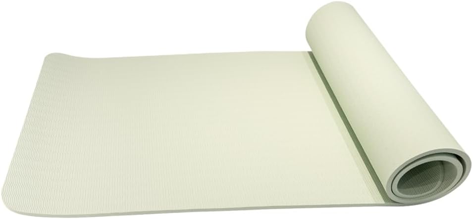 KS Esterilla de yoga de alta calidad, material TPE, excelente resistencia, antideslizante, 72 x 24 pulgadas, extra grueso, 0.4 pulgadas (0.394 in)