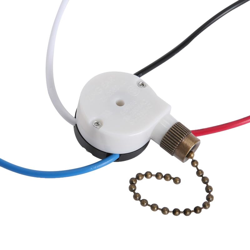 Interruptor de ventilador de techo zing Ear ZE-208S e89885 Interruptor de cadena de tracción 3 velocidades 4 interruptores de cable Pieza de
