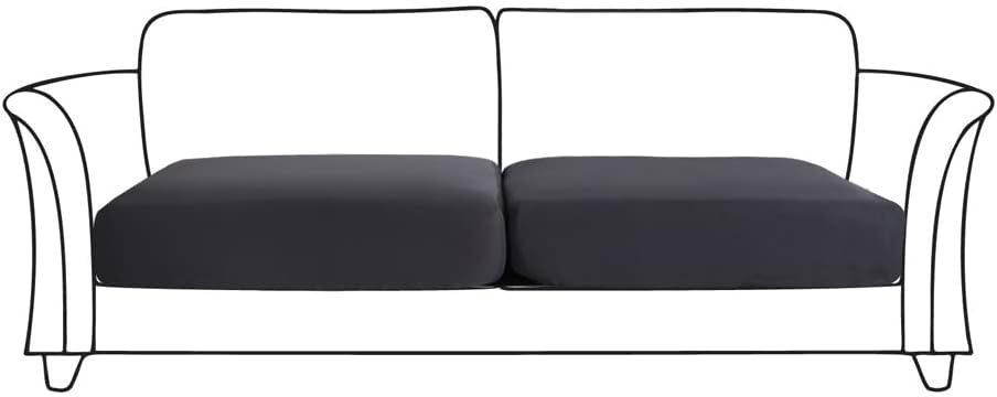 AURLOE Fundas impermeables para sofá, 2 piezas, fundas elásticas para sillón, protector de muebles con elástico adecuado para sofá biplaza, sofá con