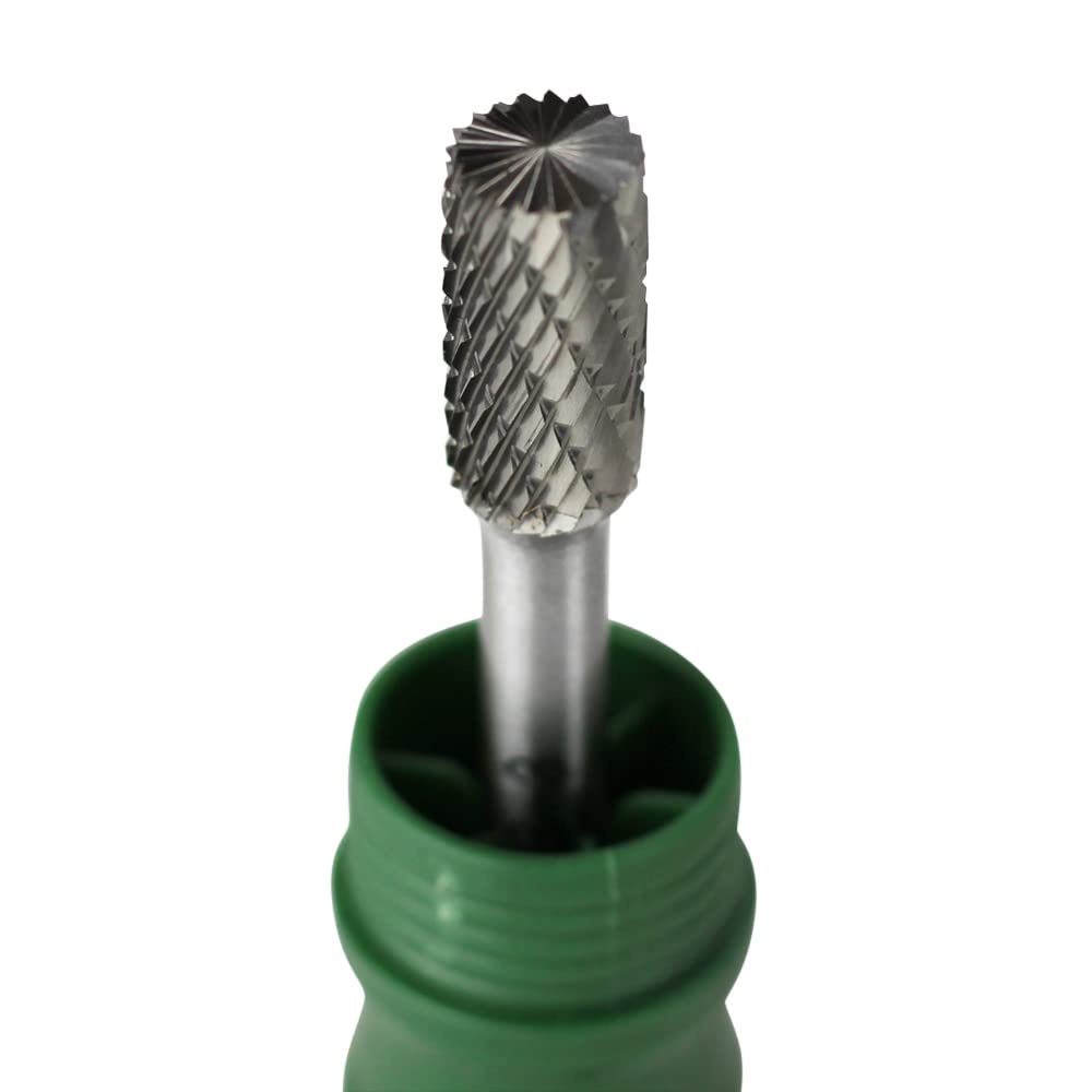 BHA Broca de herramienta rotativa para rebabas de carburo de tungsteno con forma de corte de extremo cilíndrico para contornear y desbarbar de