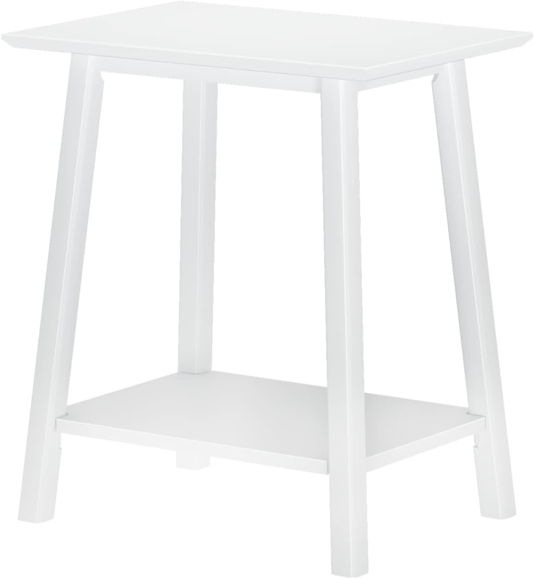 Max & Lily Mesita de noche, mesita de noche moderna de madera maciza de mediados de siglo, mesa auxiliar de almacenamiento para dormitorio, mesita