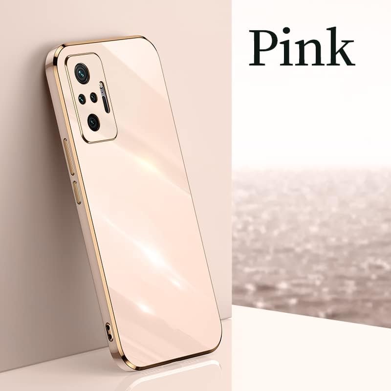 Paquete de 2 fundas de teléfono para Xiaomi Redmi Note 10 Pro 4G, funda galvanizada de silicona TPU para Xiaomi Redmi Note 10 Pro 4G para hombre y