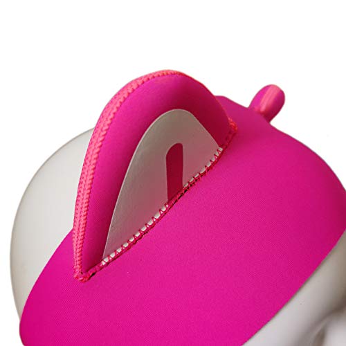 Diadema de buceo rosa gato gatito 0.079in neopreno capucha para mujeres jóvenes cubierta de la cabeza de buceo, surf banda térmica para el pelo para