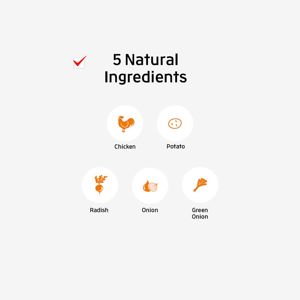 Jwellfood Tableta de obra maestra de caldo de pollo coreano, 20 unidades individuales