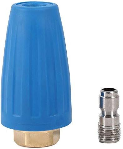 Boquilla turbo de pulverización giratoria de 3000 PSI para limpiador de lavadora de alta presión, accesorio de conexión rápida de 14 pulgadas