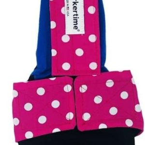 Pañal para perro de alta calidad, impermeable, a prueba de escapes, con lunares rosados sobre negro, talla M, sin agujero para la cola, fabricado en Pañal para perro de alta calidad, impermeable, a prueba de escapes, con lunares rosados sobre negro, talla M, sin agujero para la cola, fabricado en