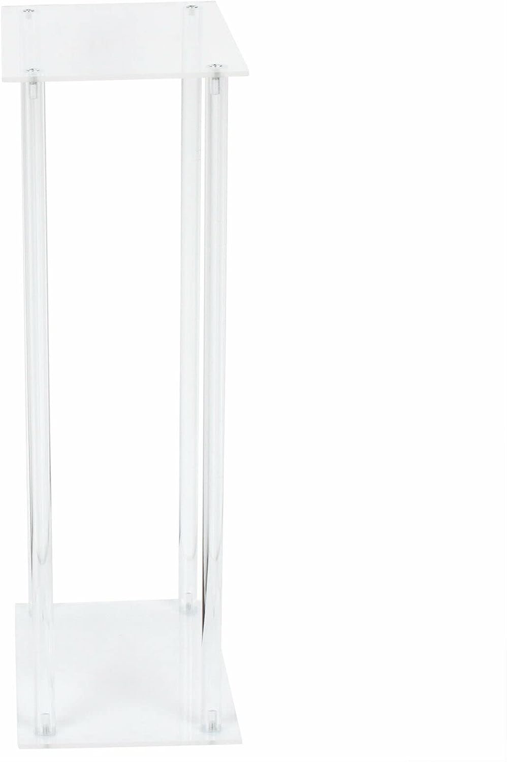 Fetcoi 10 centros de mesa elegantes de acrílico de cristal, centros de mesa de boda para mesas, decoración de boda, jarrón alto moderno, columna,
