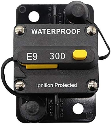 Disyuntor de 300 amperios 30-300 A con motor de arrastre de reinicio manual, terminal de audio para automóvil, barco, bicicleta, terminal de audio,