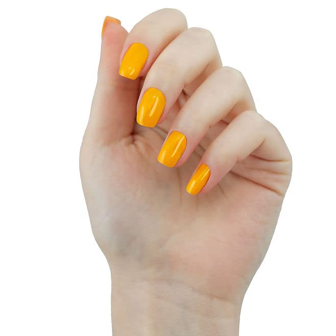 Esmalte de gel amarillo, esmalte de uñas de gel natural con pigmentos orgánicos, esmalte de gel de uñas UV de color amarillo