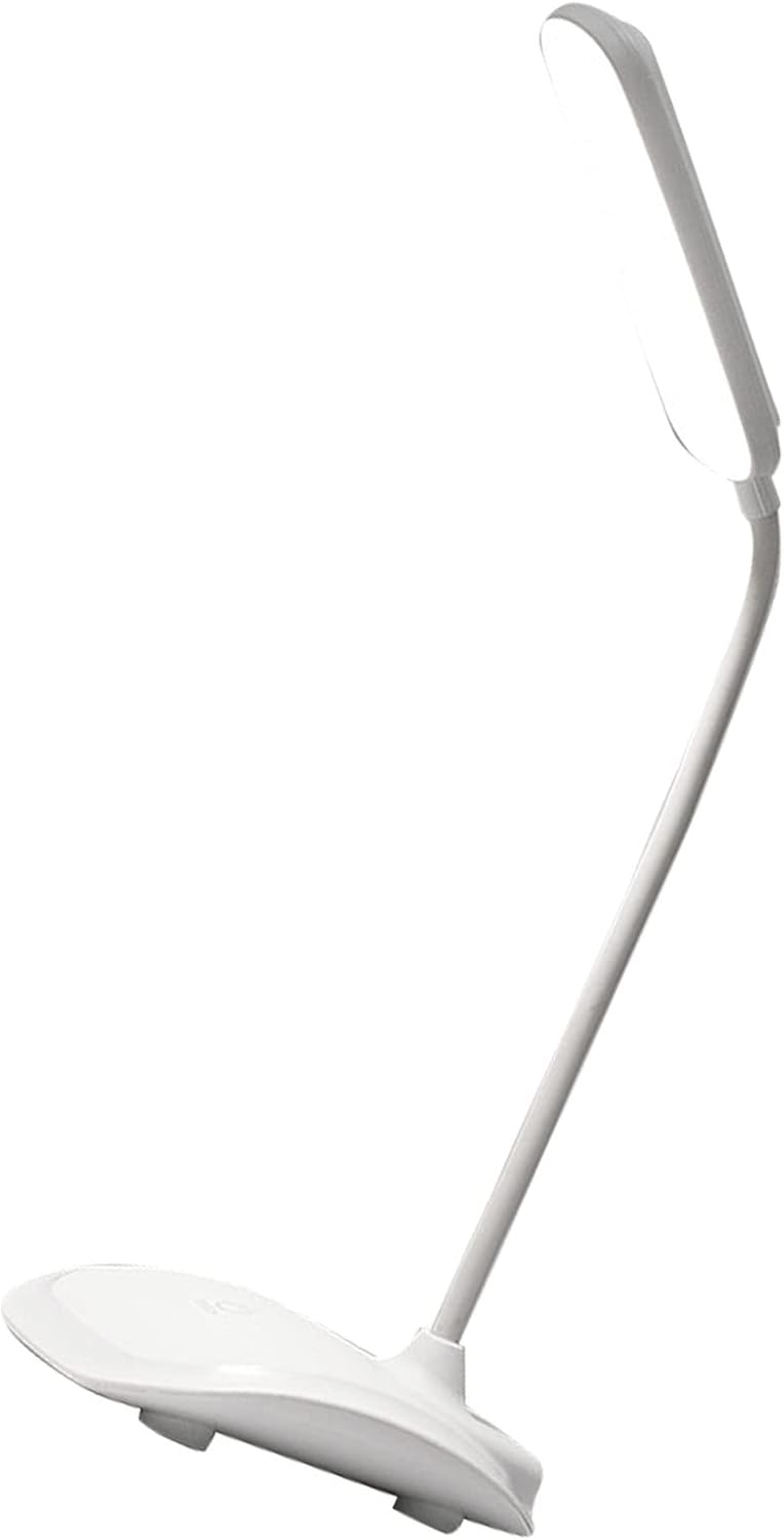 Headerbs Lámpara de escritorio LED, lámpara de mesa de carga USB para la escuela (blanco)