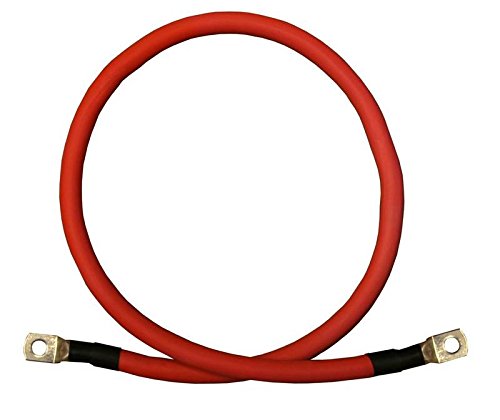 Cables inversores de batería de cobre puro rojo + negro calibre 10 AWG para solares, RV, automóvil, barco, 9 en 516 pulgadas
