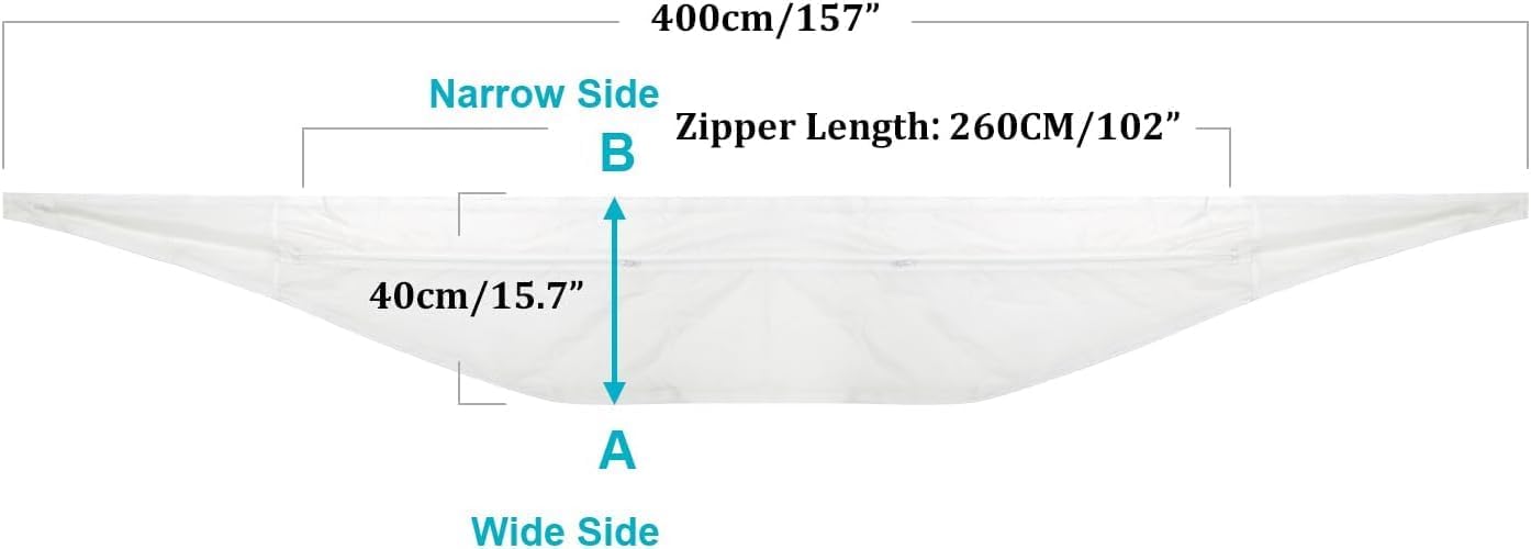 Sello universal de ventana de 157.5 in157Is. para aire acondicionado portátil y secadora de ropa. Fácil de instalar, protectores de intercambio de