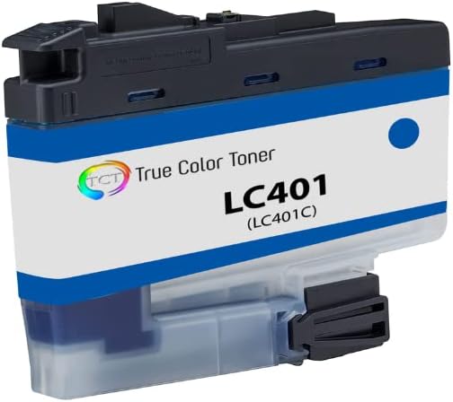 TCT Cartucho de tinta de repuesto prémium compatible para impresoras Brother LC401 LC401BK LC401C LC401M LC401Y funciona con impresoras Brother