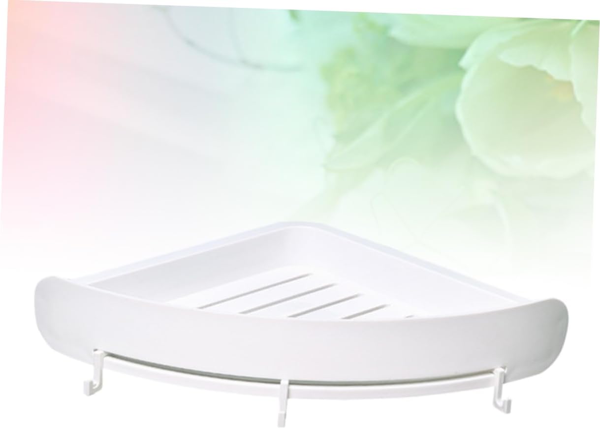 Cabilock Estantes de plástico para montaje en pared, estante de plástico, estante de almacenamiento para baño, estante de baño, estante de baño,