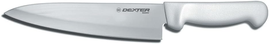 Dexter Russell P94801 Russell International – Cuchillo de cocina de 8 pulgadas, mango blanco texturizado