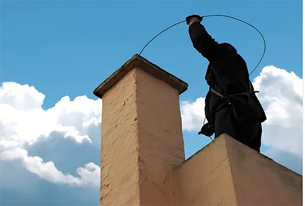 Botabay Kit de barrido de chimenea, 30 pies, cepillos rotativos para barrido de chimeneas, kit de limpieza de chimenea, con 9 varillas flexibles de