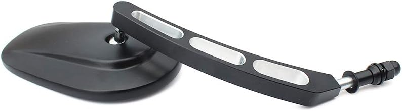 1 par de espejos de bisagra de puerta de aventura todoterreno Qucik Release para Jeep Wrangler JK JKU TJ LJ CJ YJ (negro con 3 agujeros)
