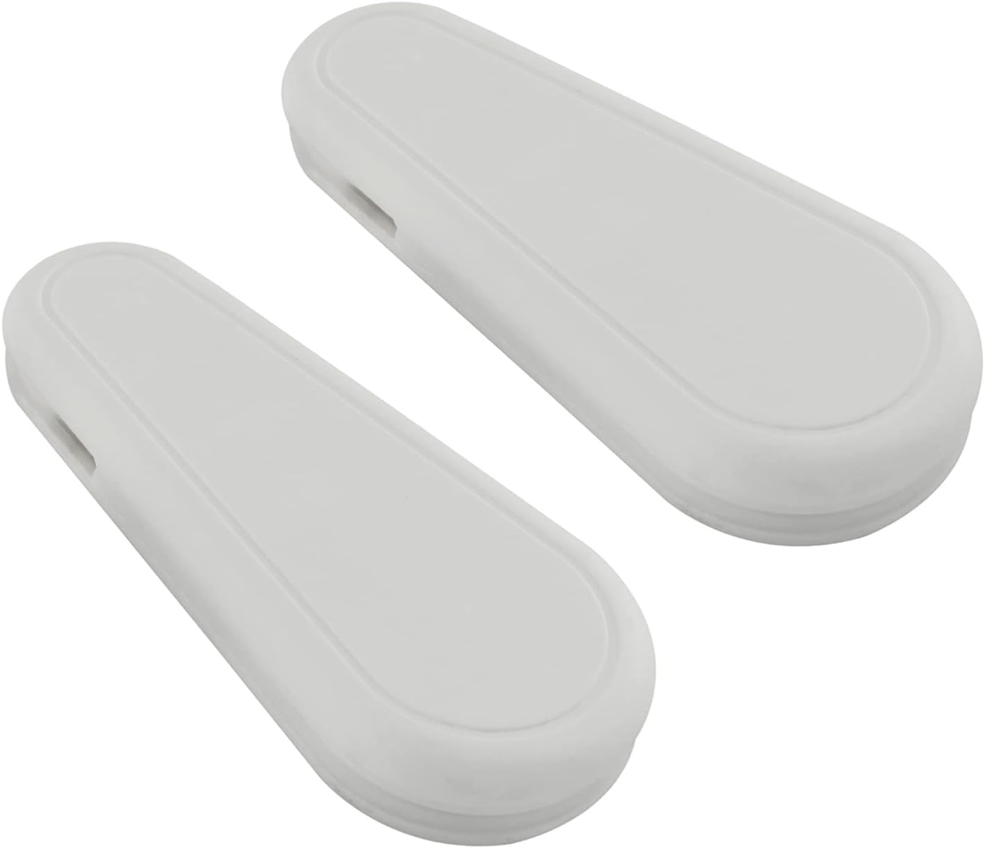 ZZLZX Paquete de 2 cables de repuesto de plástico de 1.76 oz de repuesto para persianas enrollables, cordón blanco, cadena vertical para persianas