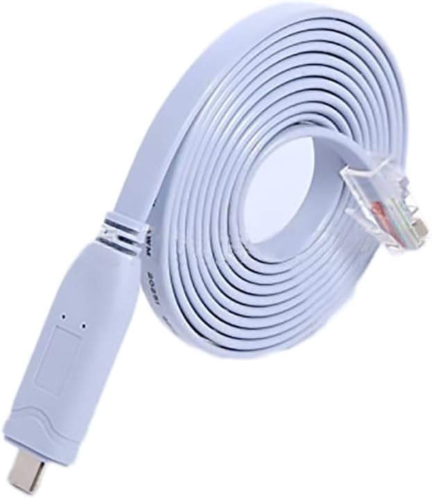 Cable de consola USB tipo C a RJ45 para equipo de red USB-C 3.1 FTDI RS232 RJ45, cable de consola de enrutador compatible con