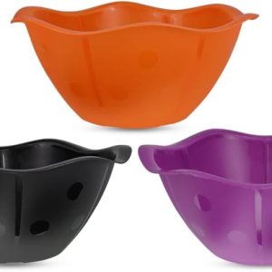 Paquete de 3 cuencos de golosinas y dulces de Halloween de 13 pulgadas Paquete de 3 cuencos de golosinas y dulces de Halloween de 13 pulgadas