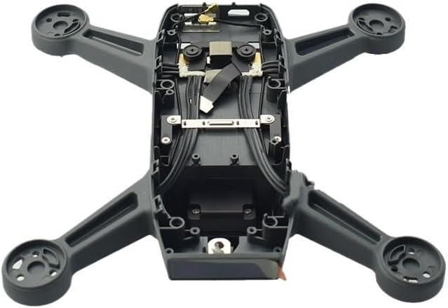 Carcasa de cuerpo de marco medio con apéndice para DJI Spark Repalcement Dron, piezas de reparación de accesorios (color  con accesorios)