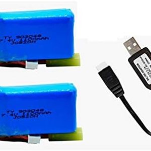 Batería Li-Po de 7.4V 1100mah con pequeño enchufe Tamiya para PXtoys 9300 9301 9301-1 9302 9303 9303-1 118 Escala Rc Car 2 Pack con cargador USB Batería Li-Po de 7.4V 1100mah con pequeño enchufe Tamiya para PXtoys 9300 9301 9301-1 9302 9303 9303-1 118 Escala Rc Car 2 Pack con cargador USB