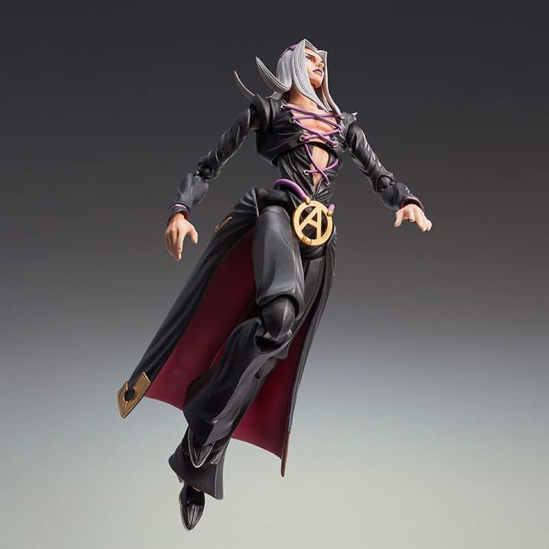 QAHEART Figura de anime de Leone Abbacchio de 5.9 in, modelo de estatua con accesorios, cara intercambiable, articulación movible, piezas