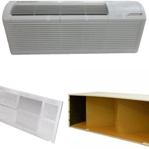 Amana Distinctions Enfriamiento de 9,000 BTU, calefacción de 8,100 BTU, 11.4 EER, bomba de calor terminal empaquetada (PTHP) con kit de calor de 3.5 Amana Distinctions Enfriamiento de 9,000 BTU, calefacción de 8,100 BTU, 11.4 EER, bomba de calor terminal empaquetada (PTHP) con kit de calor de 3.5