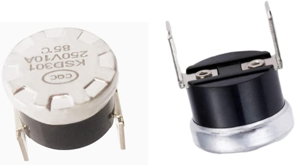 (2 piezas) 661566-250V10A 85C  Fusible Lavavajillas Límite Superior Controlador de Temperatura Adecuado para Lavavajillas