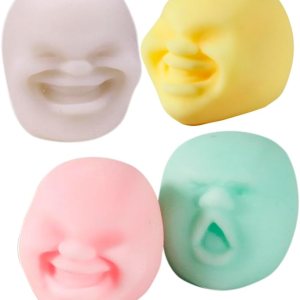 4 bolas divertidas de emoción para la cara humana, bolas de estrés para adultos, juguetes de estrés, bolas de estrés para adultos, alivio de la 4 bolas divertidas de emoción para la cara humana, bolas de estrés para adultos, juguetes de estrés, bolas de estrés para adultos, alivio de la