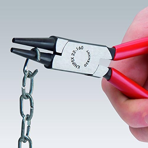 KNIPEX – 22 02 160 Herramientas – Alicates de punta redonda, multicomponente (2202160)