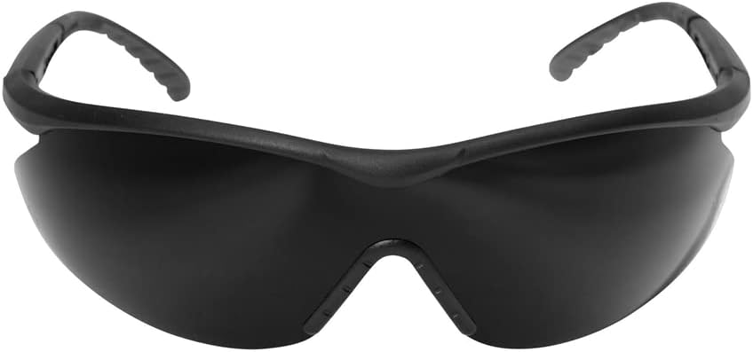 Edge DB116 Banraj – Gafas de seguridad envolventes, antiarañazos, antideslizantes, UV 400, grado militar, cumple con ANSIISEA y MCEPS, 5.04 pulgadas