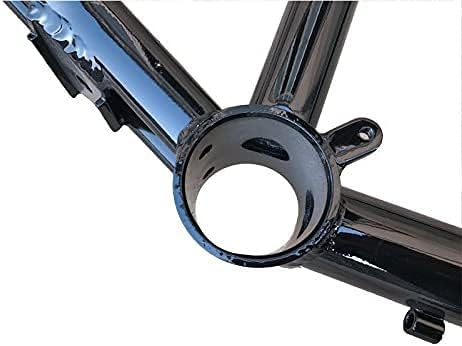 Marco de gas de bicicleta con tanque de gas integrado, marco de 2.4L – Bicicleta motorizada a gas (negro)