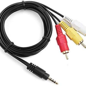 YUSTDA AV 3 RCA Audio Video TV Cable Cable para Hitachi Sharp Viewcam Videocámara VL-E33 VL-E34 VL-E37U VL-E39 VL-E49 VL-WD650U VL-WD650E VL-G870 YUSTDA AV 3 RCA Audio Video TV Cable Cable para Hitachi Sharp Viewcam Videocámara VL-E33 VL-E34 VL-E37U VL-E39 VL-E49 VL-WD650U VL-WD650E VL-G870