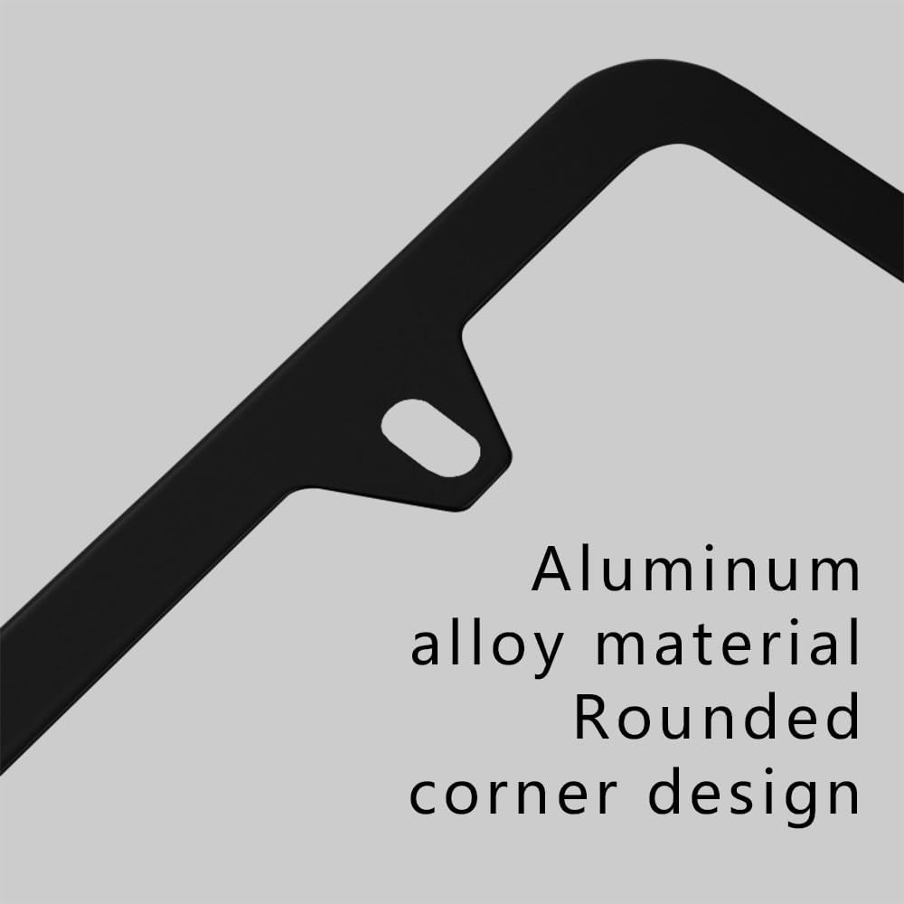 2 marcos para matrícula de automóvil, soporte para placa patriótica de bandera estadounidense, cubiertas para matrícula de automóvil con tornillos y