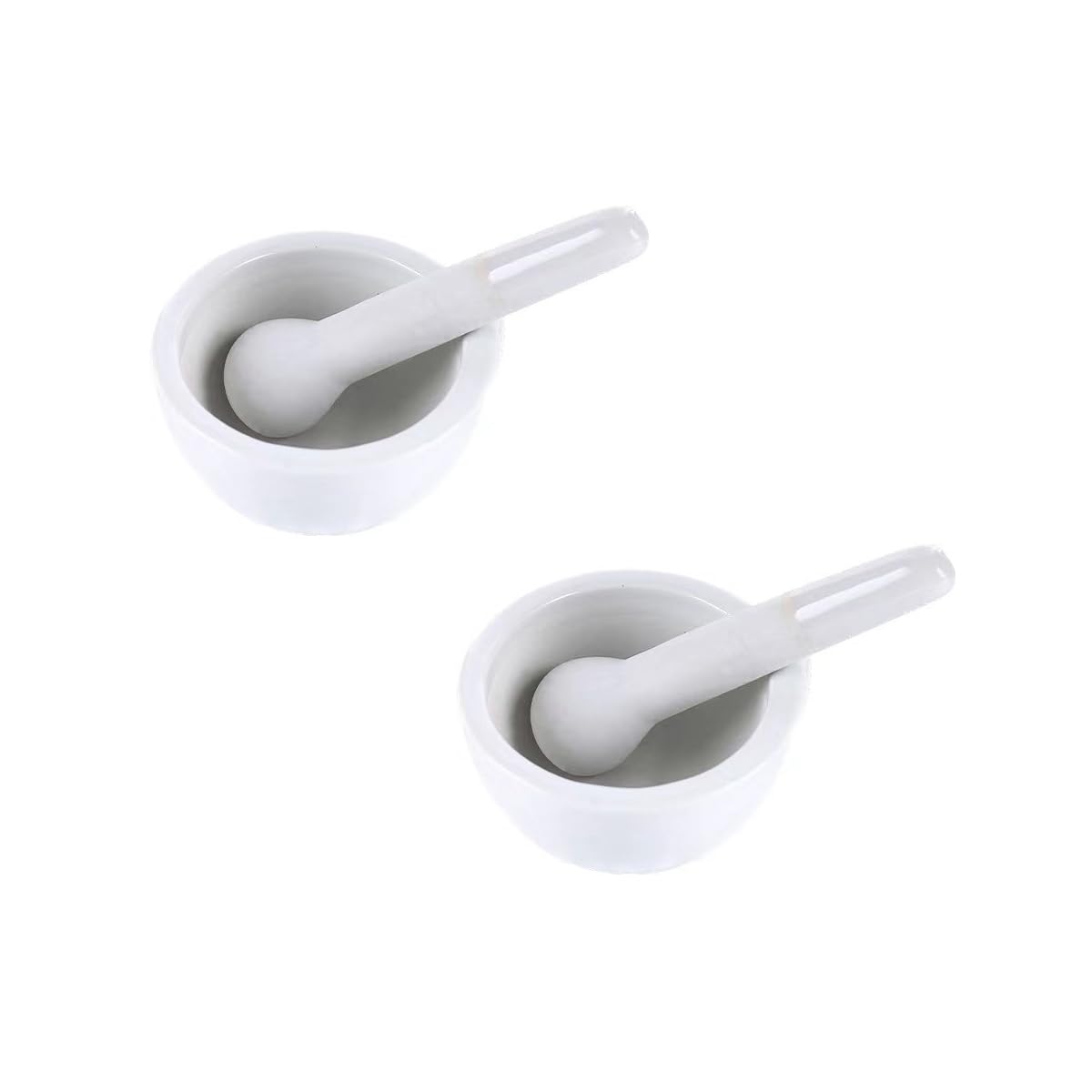 Trituradora de pastillas de 3.2 pulgadas, juego de herramientas de mortero de porcelana y mortero de molienda, molinillo de condimentos de mano,