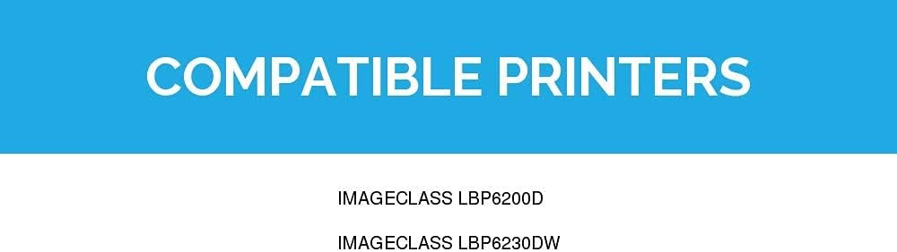 LD Products Cartucho de tóner compatible de repuesto para Canon 126 CRG-126 CRG126 3483B001 (negro, paquete de 2) para uso en ImageClass LBP6200d y